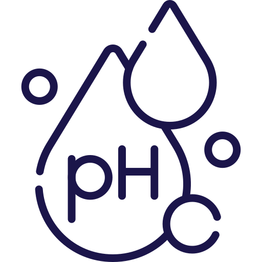 Skin pH scale illustrating the slightly acidic range associated with healthy skin