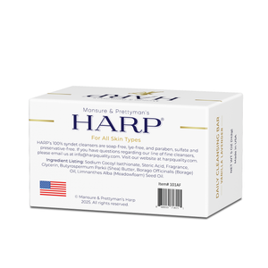 HARP pH-Balanced Body Wash Bar - Exceptionally Gentle For Dry or Sensitive Skin + Shea Butter-Borage oil- Meadowfoam | Non-Comedogenic | Soap-Free, Lye-Free. VANILLA LAVENDER FRAGRANCE. 5oz