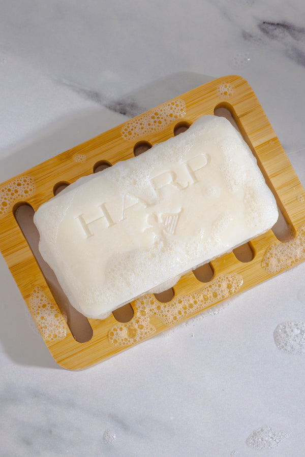 HARP pH-Balanced Body Wash Bar - Exceptionally Gentle For Dry or Sensitive Skin + Shea Butter-Borage oil- Meadowfoam | Non-Comedogenic | Soap-Free, Lye-Free. FRESH SPORT FRAGRANCE. 5oz