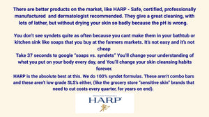 Gentle pH-Balanced Body Wash Bar for Sensitive & Dry Skin. Fragrance-Free